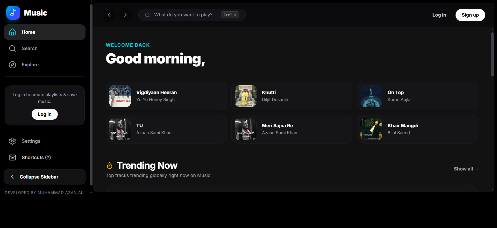 Music Streaming App