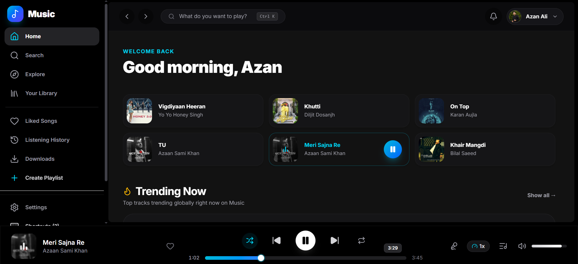 Music Streaming App screenshot 2