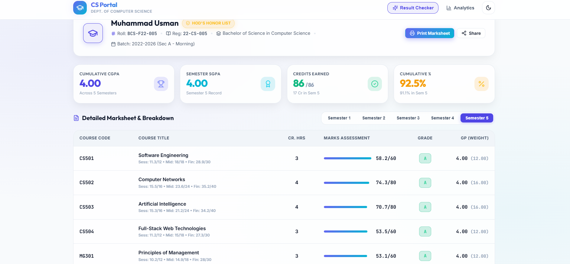 Result Checker screenshot 4